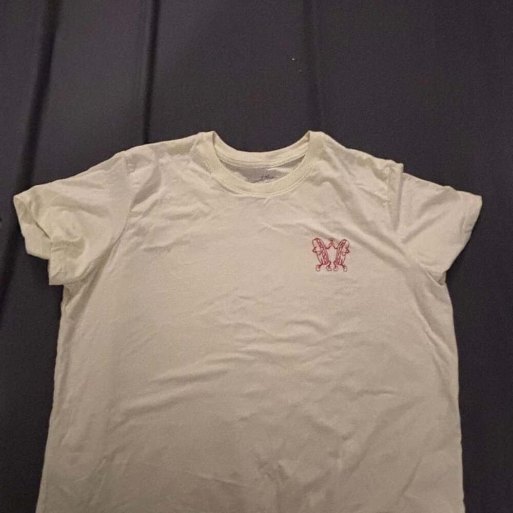 Universal Thread Sun's Out Bun's Out Hot Dog T-Shirt White